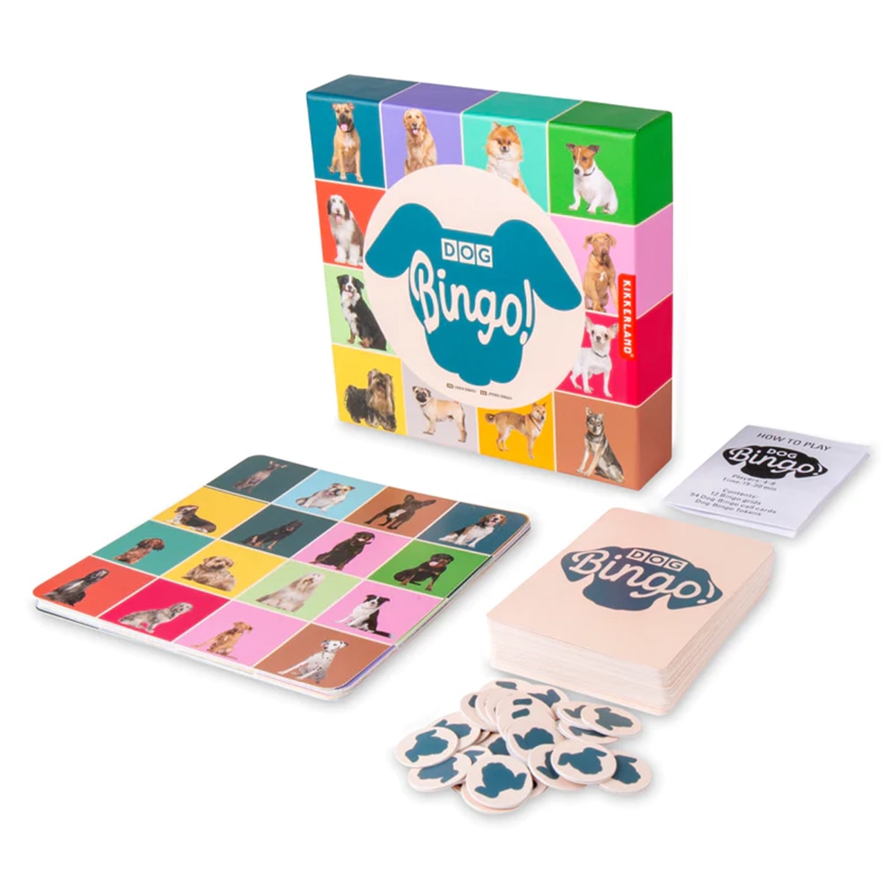 Kikkerland, Games, Gifts, Dog Bingo, 517181